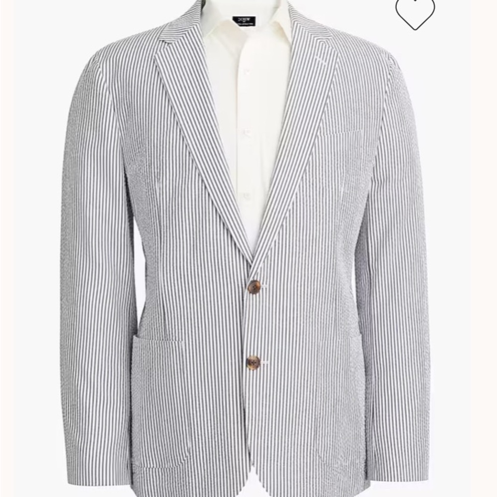 J.Crew Men's Slim-fit seersucker blazer 38